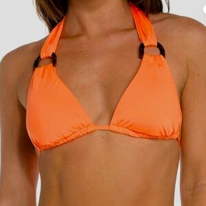 NWT Sunshine 79 Ring Halter Triangle Top - Bright
Coral